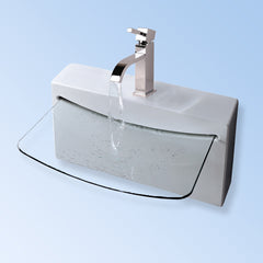 Lacava Block Wall Mount Sink/Faucet 4500G/1410-CR